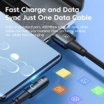 Toocki 6A 90-Degree USB-C Fast Charging Cable