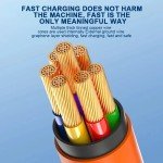 120W Fast Charge 180° USB Type-C Cable