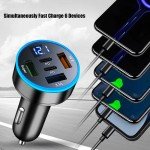 UYUXIO USB C Car Charger with Voltage Display