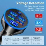 5-in-1 Fast Charging USB Car Charger Adapter