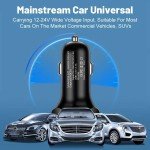 5-in-1 Fast Charging USB Car Charger Adapter