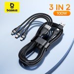 Baseus 100W 3-in-2 Fast Charging USB Cable