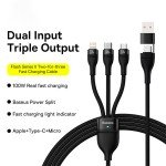 Baseus 100W 3-in-2 Fast Charging USB Cable