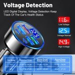 100W 6-Port Fast Car Charger for Smartphones