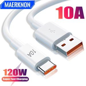 10A 120W Fast Charging USB Type C Cable