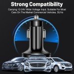 100W 6-Port Fast Car Charger for Smartphones