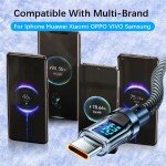 120W Super Fast USB-C Charging Cable with LED Display