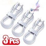 3-Pack Type C Fast Charging Cables for Phones