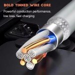 3-Pack Type C Fast Charging Cables for Phones
