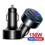 66W 5-Port Fast USB Car Charger for Smartphones