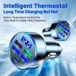 66W 5-Port Fast USB Car Charger for Smartphones