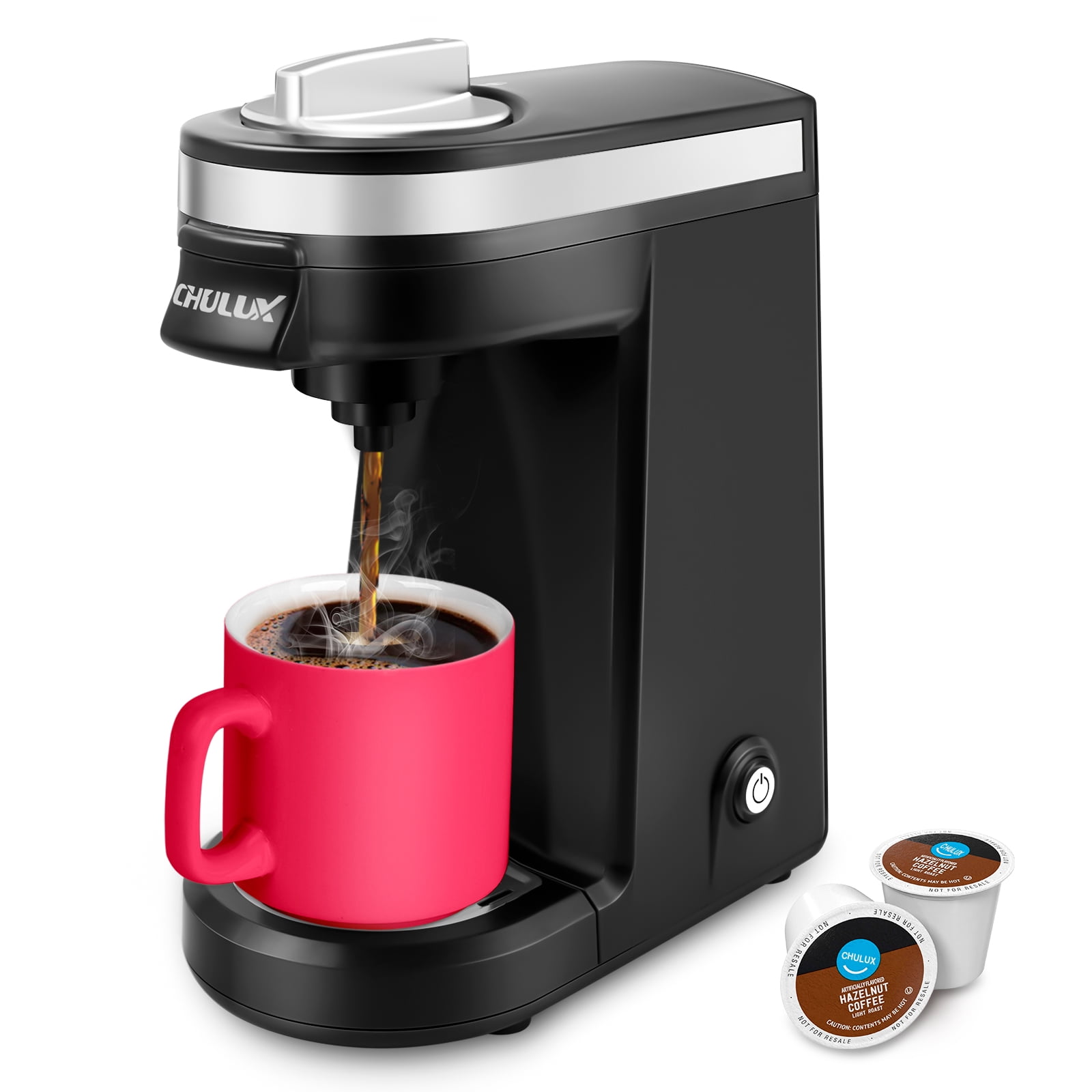 Compact Coffee Maker, K-Cup & Coffee Powder Compatible