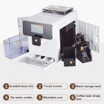 Automatic Cappuccino Maker with Milk Frother & Grinder