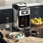 2-in-1 Automatic Coffee Maker with Grinder and LED Display