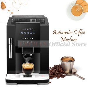Automatic 19 Bar Coffee Maker with Grinder & Frother