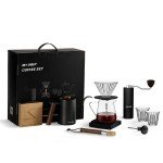 Pour-Over Coffee Maker Set with Grinder & Tools