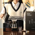 Pour-Over Coffee Maker Set with Grinder & Tools