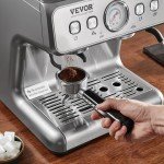 VEVOR 15 Bar Semi-Automatic Espresso Machine with Grinder