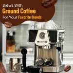 Single Serve Espresso Machine with Milk Frother