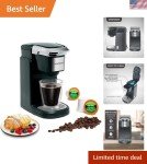 Classic Black Single Serve Coffee Maker - Programmable