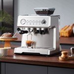Automatic Espresso Coffee Maker with Integrated Grinder