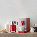 Automatic Espresso Machine with Grinder - Red
