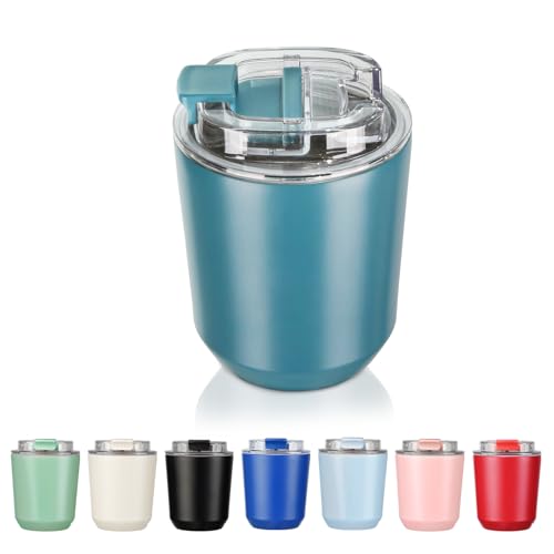 Insulated Tumblers, 10 oz, Stainless Steel - Peacock Blue