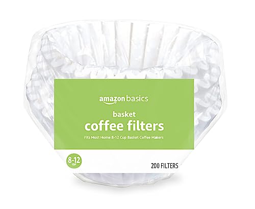 200 White Coffee Filters for 8-12 Cup Coffee Makers