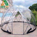 3.6m Luxury Inflatable Geodesic Camping Dome Tent