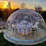 3.6m Luxury Inflatable Geodesic Camping Dome Tent