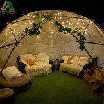 3.6m Luxury Inflatable Geodesic Camping Dome Tent