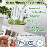 Compact Water Filter for Kitchen and Bathroom Use