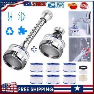 360° Faucet Water Filter for Camping & Prepper Use