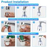 Compact Faucet Water Filter for Kitchen & Bathroom
