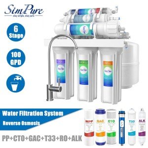 Simpure 6-Stage Alkaline Drinking Water Filter System