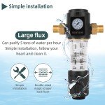 Stainless Steel Spin Down Water Filter System