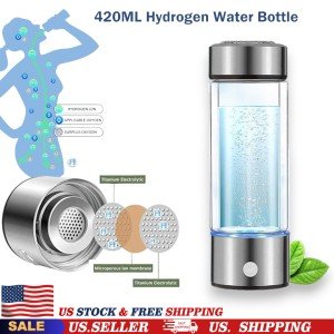 Hydrogen-Rich Alkaline Water Bottle Generator