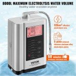VEVOR Alkaline Water Ionizer with Auto-Cleaning