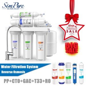T1 5-Stage RO Water Filter System 75GPD