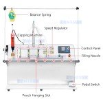Semi-Automatic Spout Pouch Filling Machine