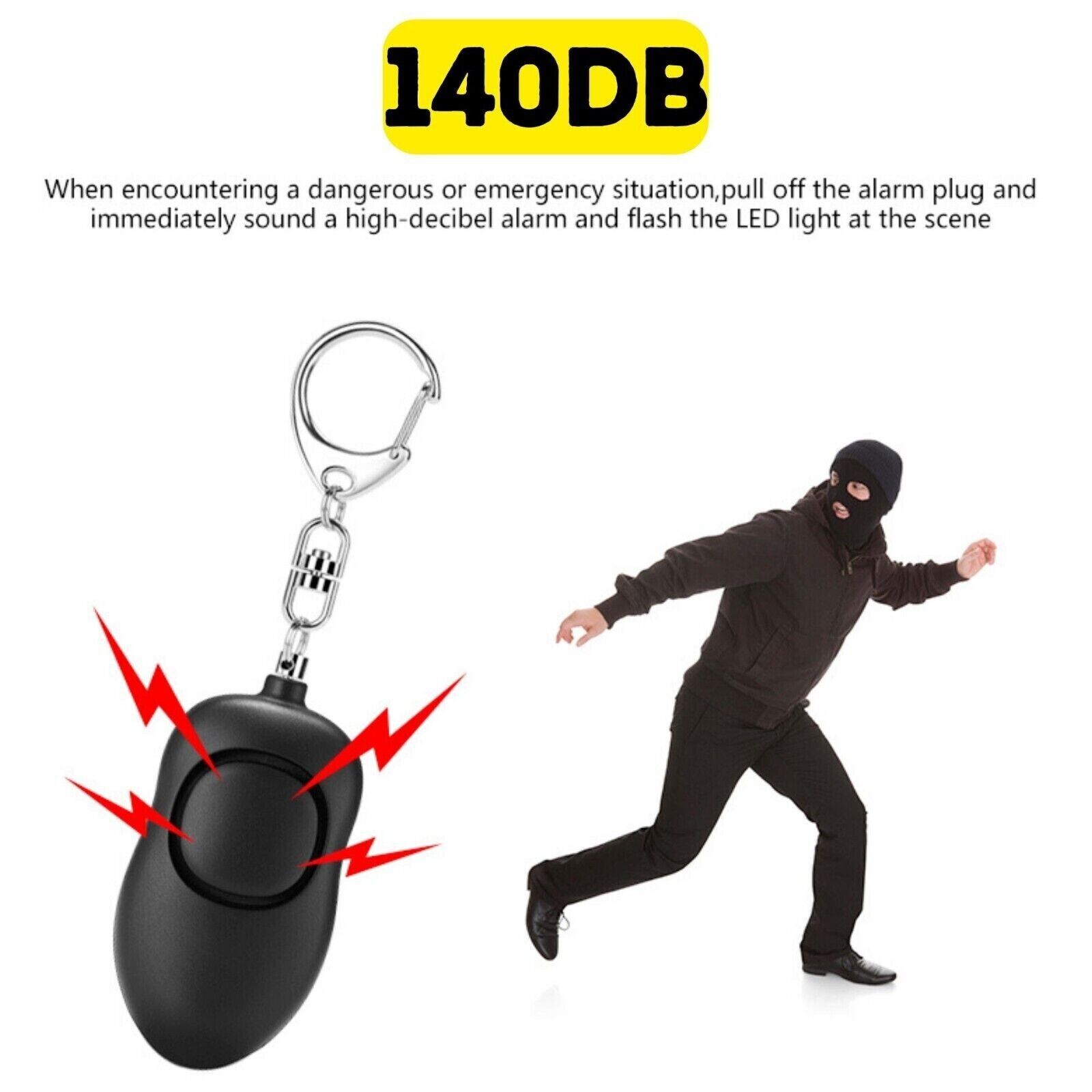 Women's Emergency Defense Alarm with LED Light
