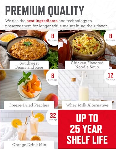 ReadyWise 124 Serving Ultimate Preparedness Pack, 25 Year Shelf Life