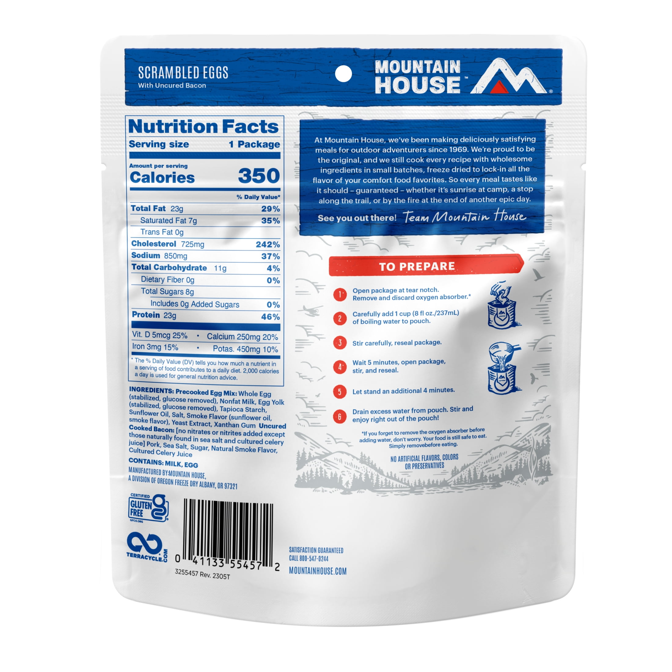 Freeze-Dried Bacon & Egg Breakfast Meal