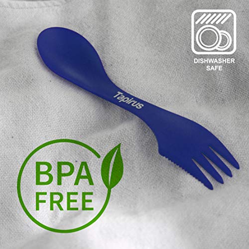 Tapirus Blue Spork Set - Outdoor Mess Kit