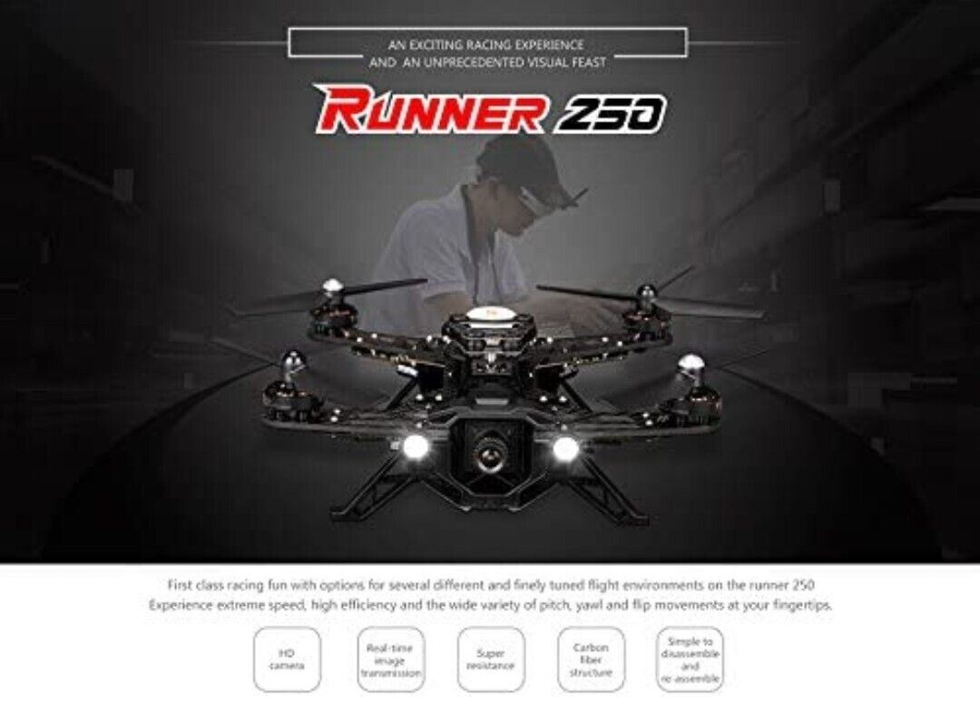  NEW! WALKERA RUNNER 250 GPS RACING DRONE BUNDLE RTF