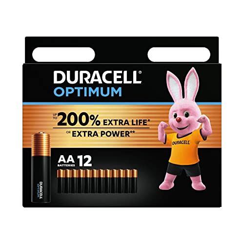 Duracell Optimum AA Batteries - 12 Pack