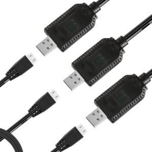 EatPitaya 3-Pack USB Charger for 7.4V LiPo Drones