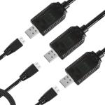 EatPitaya 3-Pack USB Charger for 7.4V LiPo Drones