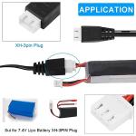 EatPitaya 3-Pack USB Charger for 7.4V LiPo Drones