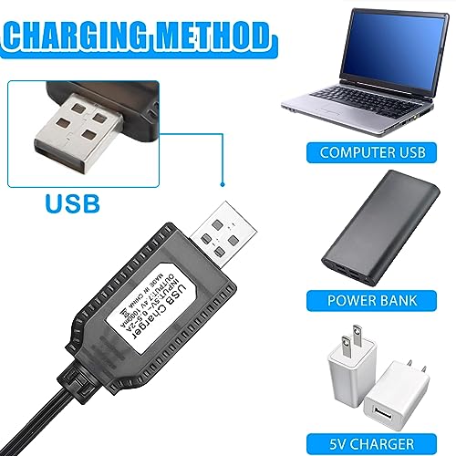 EatPitaya 3-Pack USB Charger for 7.4V LiPo Drones
